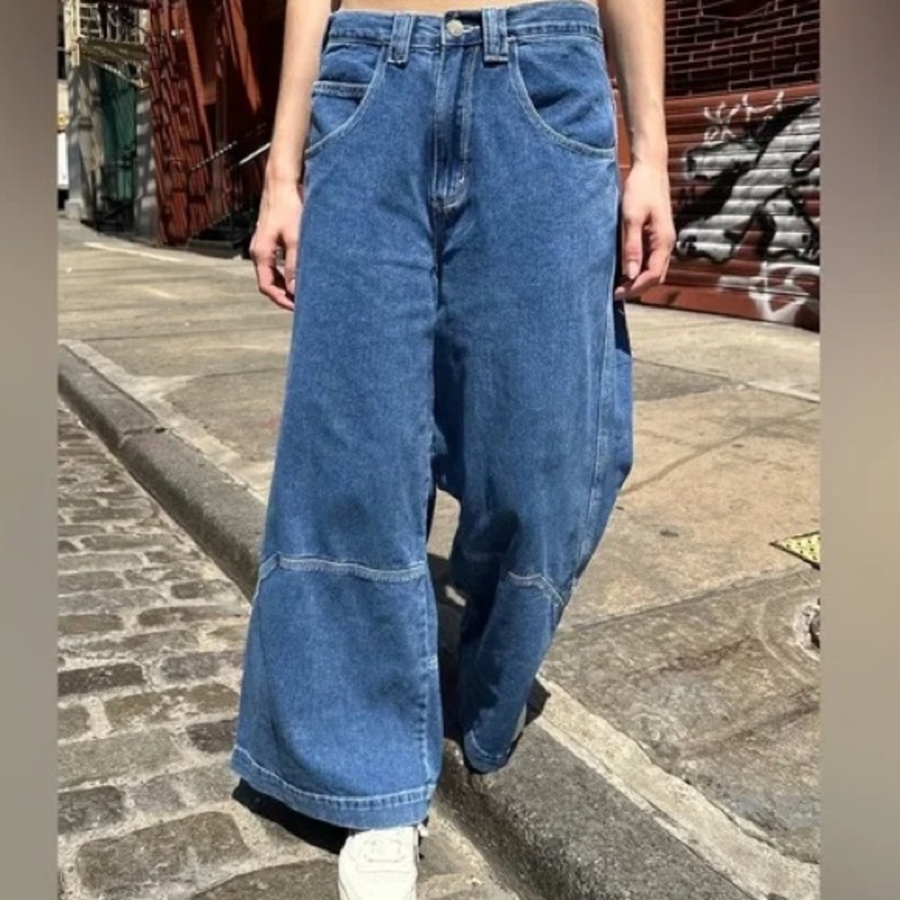 John Galt by Brandy Melville Wide Leg Denim Jeans - Picture 8 of 8